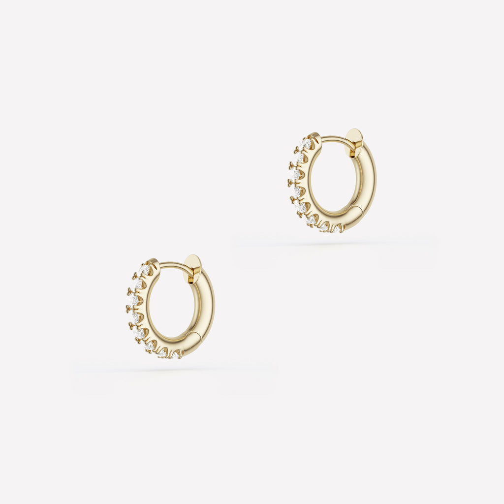 Mini Micro Hoop Pavé