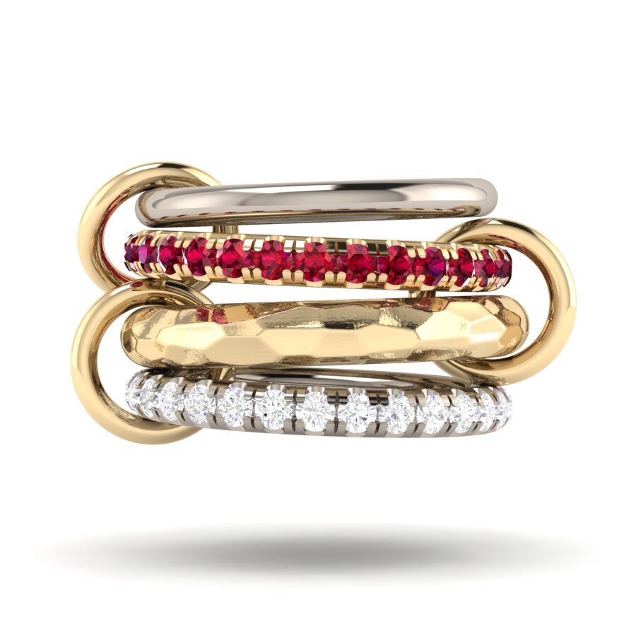 Custom 4 band ring for Robina - size 7.5