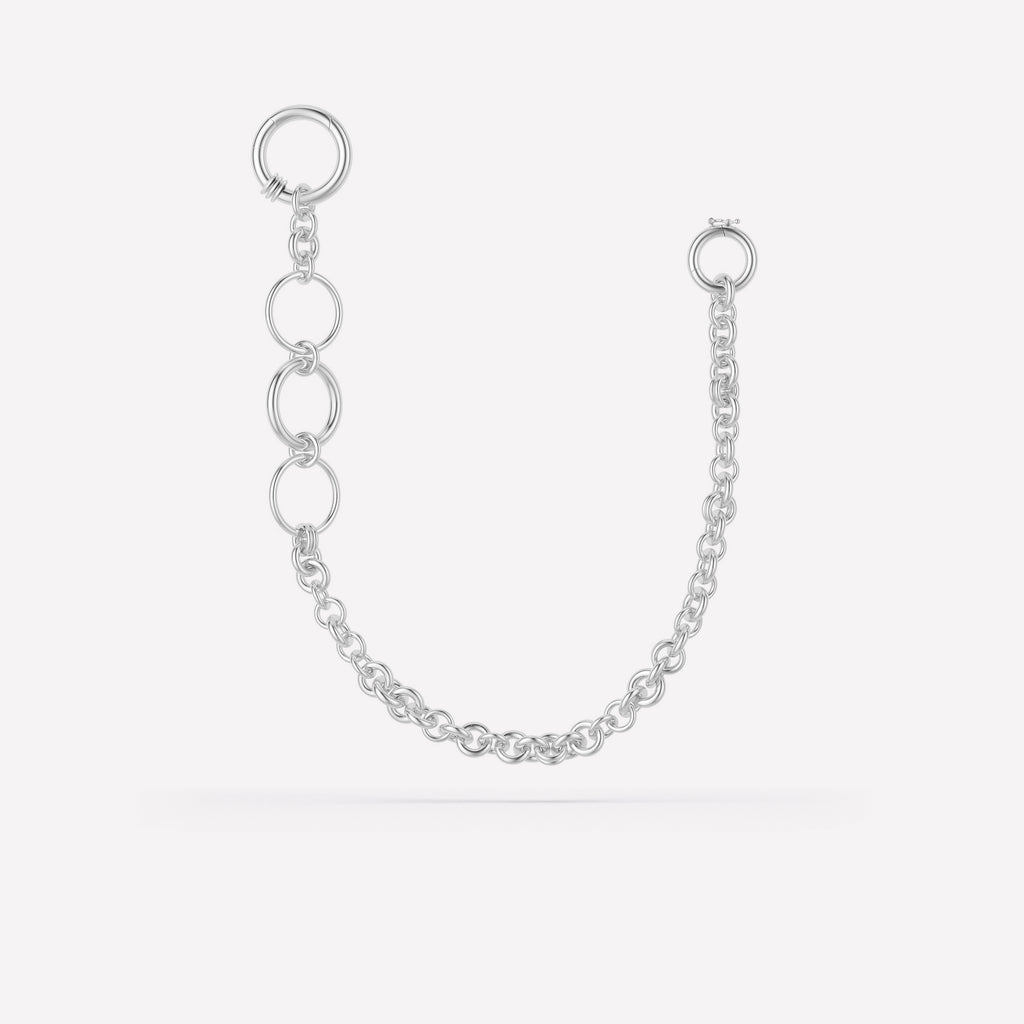 Draco Silver Wallet Chain