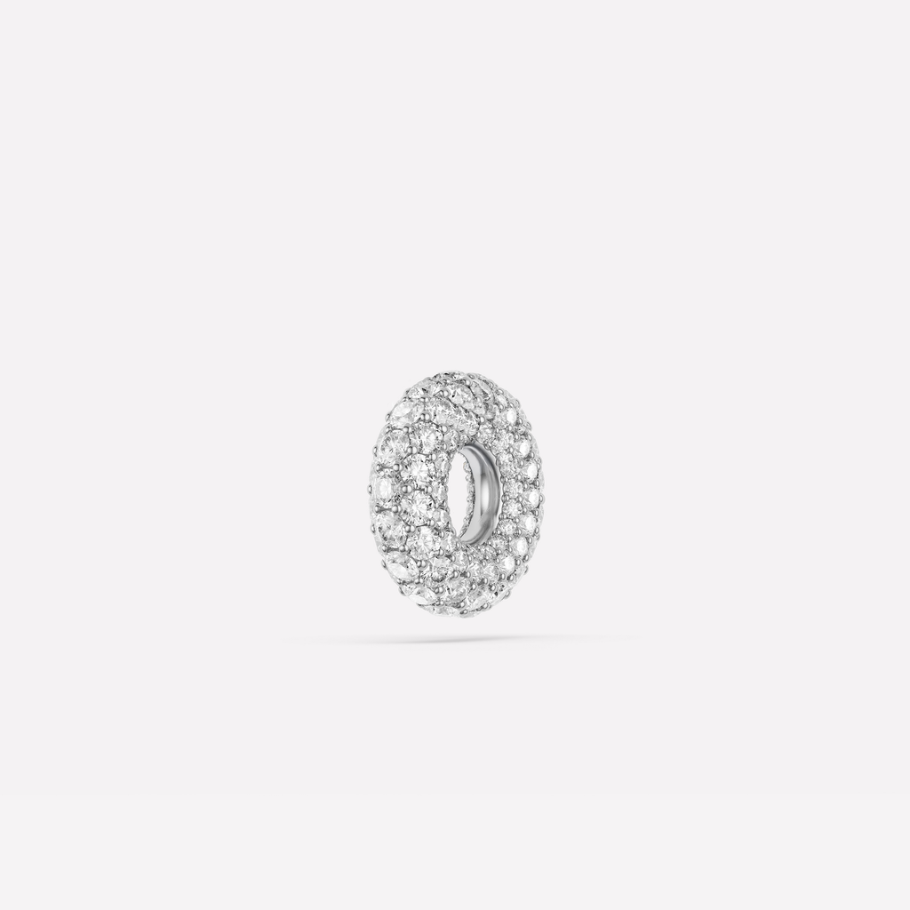 Mini Cosmus Blanc Pavé Necklace | 16 - 18 inches