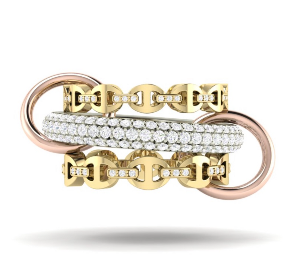 Microdame pave size 4