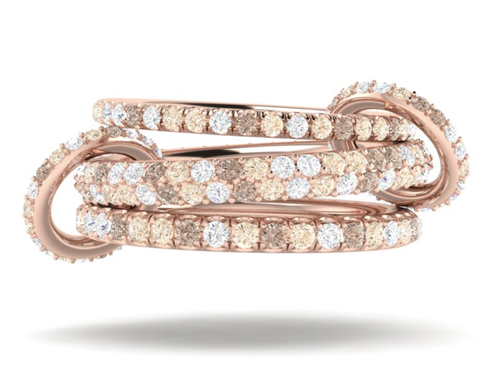 Custom Nova Rose Petite for Alison with Pavé Connectors size 6.5 - 50% deposit