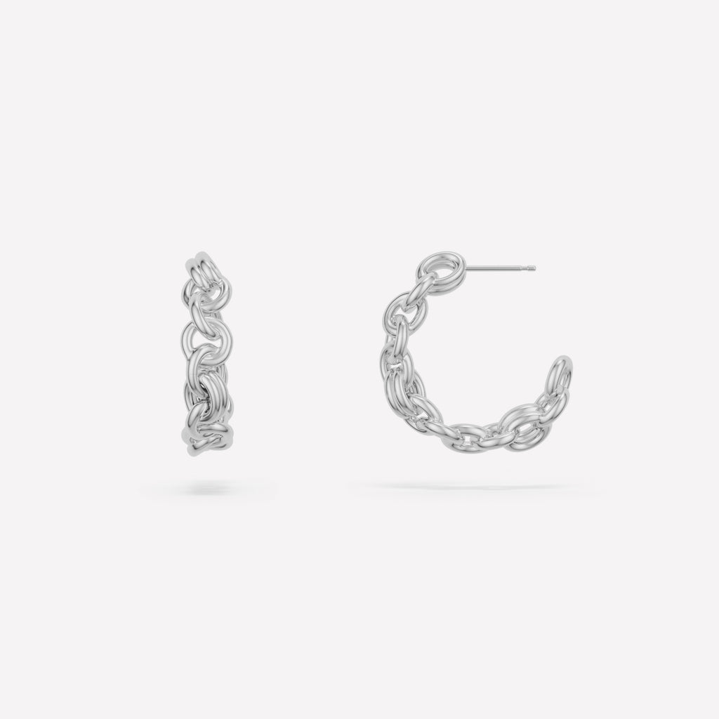 19mm Fused Serpens Earrings