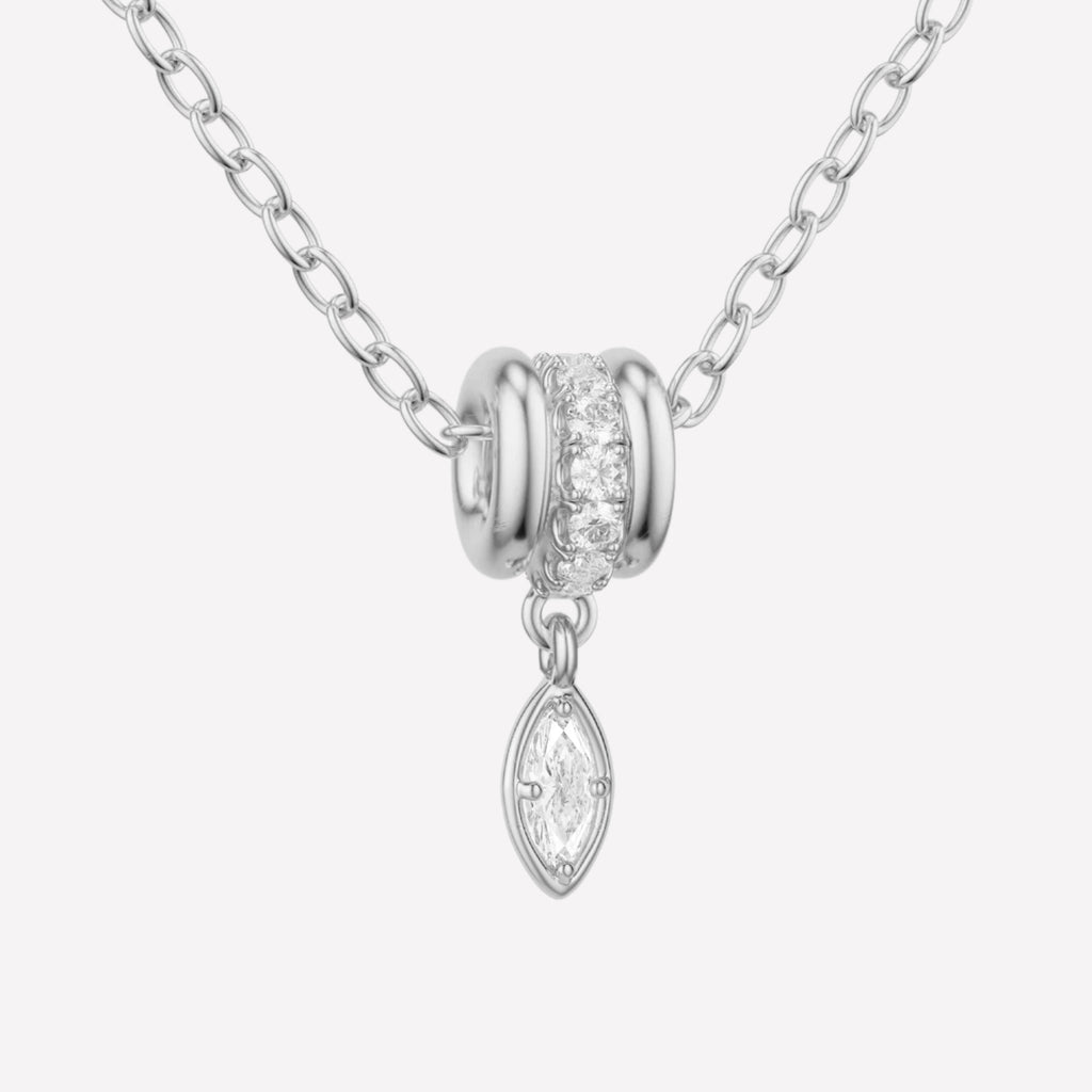 Vesta Marquise Silver Pavé