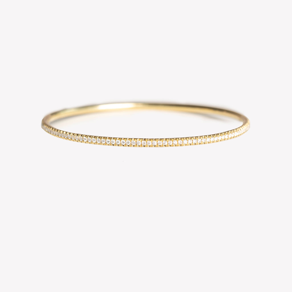 2.3mm Bangle YG Pavé | 5.5 - 6 inches