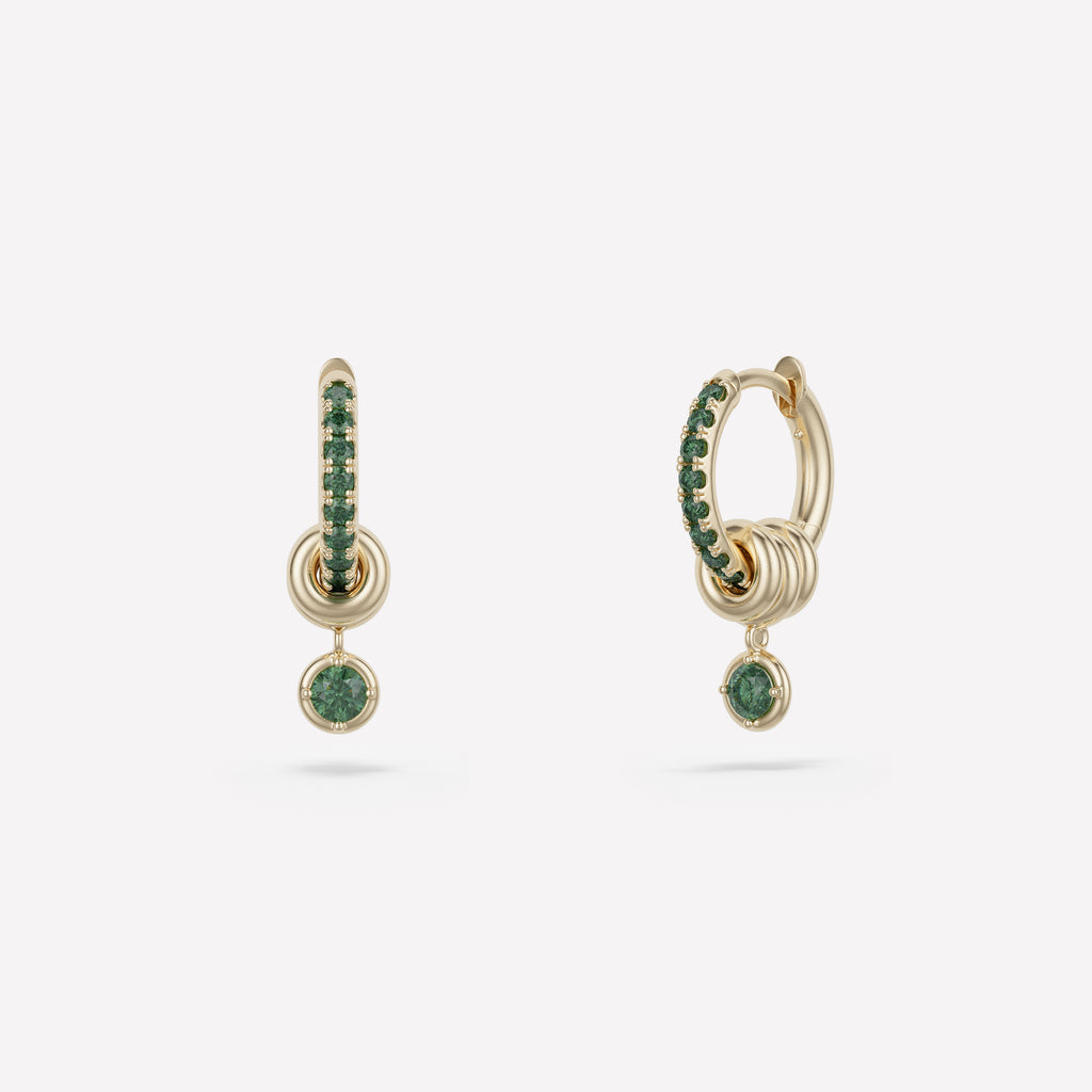 Zahra Pavé Hoop Earrings