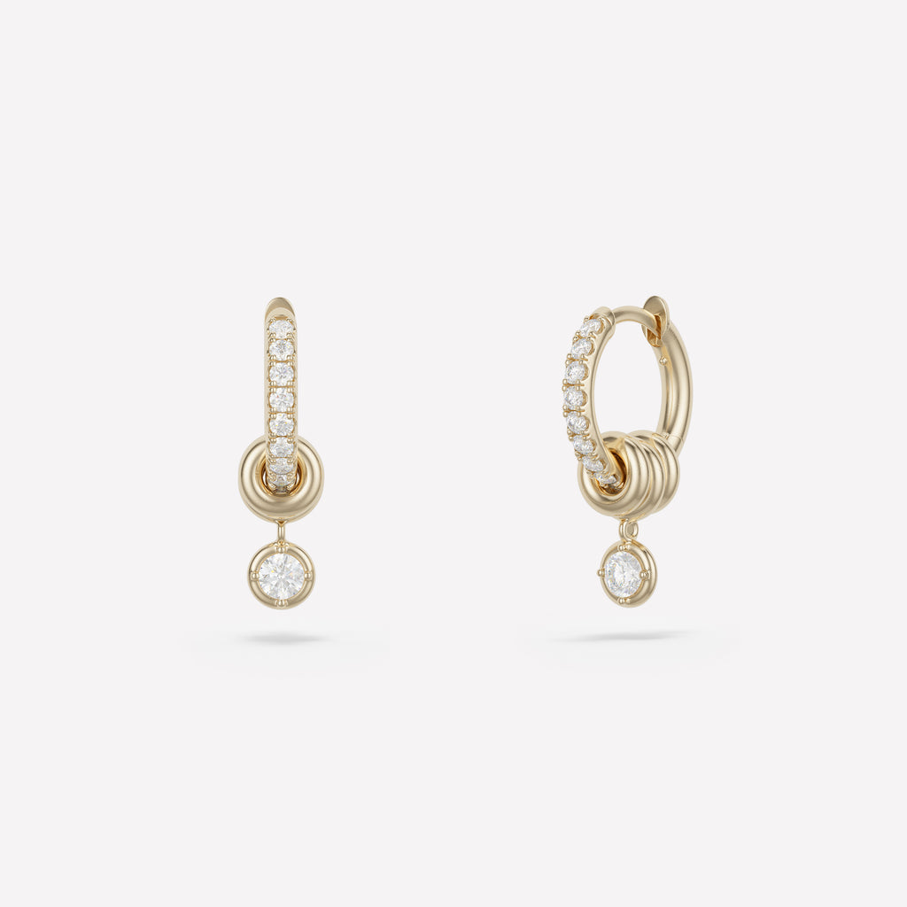 Zahra Pavé Hoop Earrings