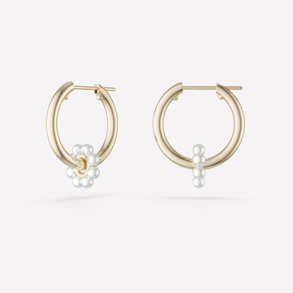 Akoya Ara Bloom Hoops