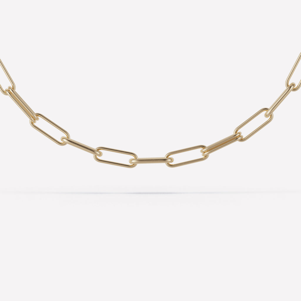 Elliptical Chain Necklace