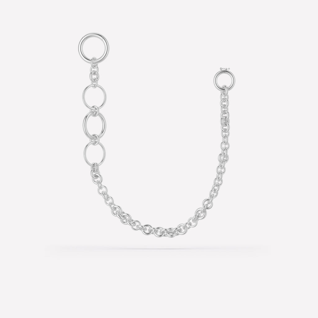 Draco Silver Wallet Chain