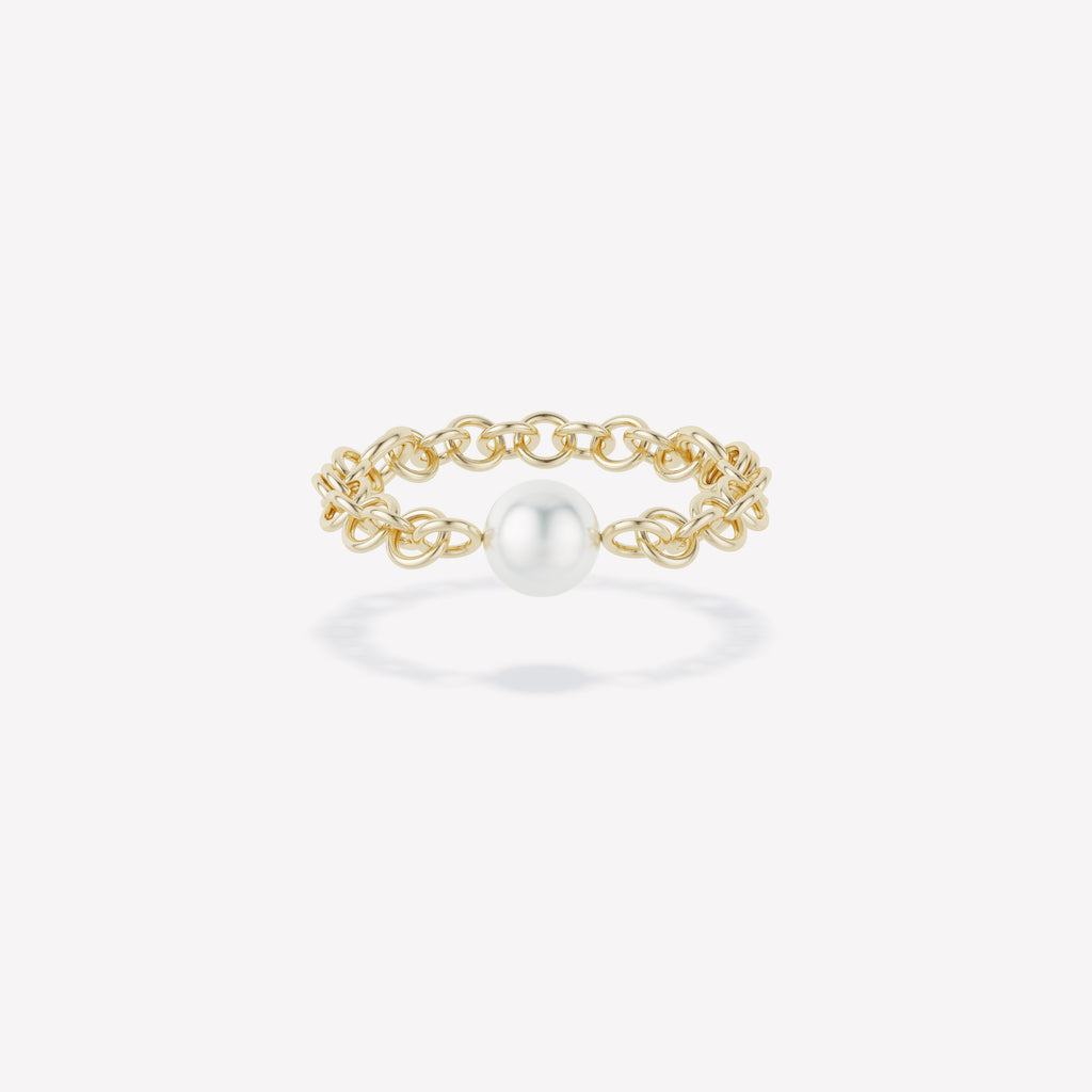 Akoya YG Gravity Chain Ring